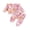Pink 2, variant on Cjfdfy Toddler Baby Girl Christmas Outfits Santa Christmas Tree Print Long Sleeve Ruffle Sweatshirt And Pants Infant Cute My Christmas Fall Winter Outfit 0-3Y