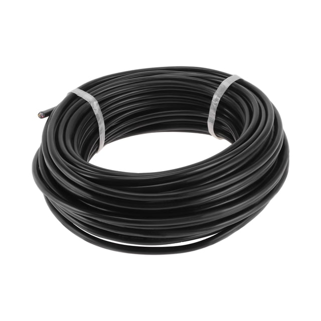 Ofertas Únicas 1 Pcs 18AWG Cable de Tierra Universal para Radio de Coche, Automotriz, Cable de Potencia para Altavoces de Coche Aislado TC Negro 98FT