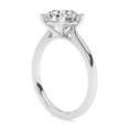 thumbnail image 3 of AFFY 2.00 Carat (ctw) Solitaire Engagement Rings For Women, Round Lab Created Moissanite Promise Ring For Her In 14k White Gold Over Sterling Silver | VVS1 Quality (2 ctw) Ring Size-8, 3 of 5