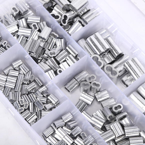 315 piezas de manguitos de engarce de aluminio M1.2 M1.5 M2 M2.5 M3 M4 M5 M6 piezas de hardware