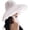 White, variant on Chic Lace Floppy Sun Hats Women Wide Brim Sun Protection Cocktail Tea Party Wedding Church Beach Cloche Bowler Hats