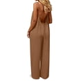 thumbnail image 2 of Women's Casual Sleeveless Wide Leg Jumpsuit with Pockets Loose Fit Summer Romper, 2 of 5