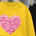 thumbnail image 4 of Toddler Girl Winter Clothes 2T 3T 4T 5T 6T 7T 8T Girl Clothes Toddler Girl Clothes Fall Outfits Long Sleeve Sweatshirt Tops + Pants Set Yellow Size 5-6 Years, 4 of 4