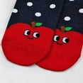 thumbnail image 4 of LOFIR Women's Casual Cotton Crew Socks Cute Fruit Cartoon Pattern Novelty Lined Ankle Socks for Women, 5 Pairs, 4 of 6