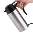 thumbnail image 2 of Kettle, 750ML Electric Kettle, 12V Stainless Steel Heat Keeping Double-layer Sealed Temperature Control For Coffee With Plastic Handle Tea, 2 of 8