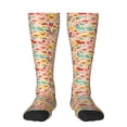 thumbnail image 2 of Picia Women Crew Soft Moisture-wicking Socks Colorful Chicken Pattern Design Cotton Socks, One Size fit All, 2 of 9