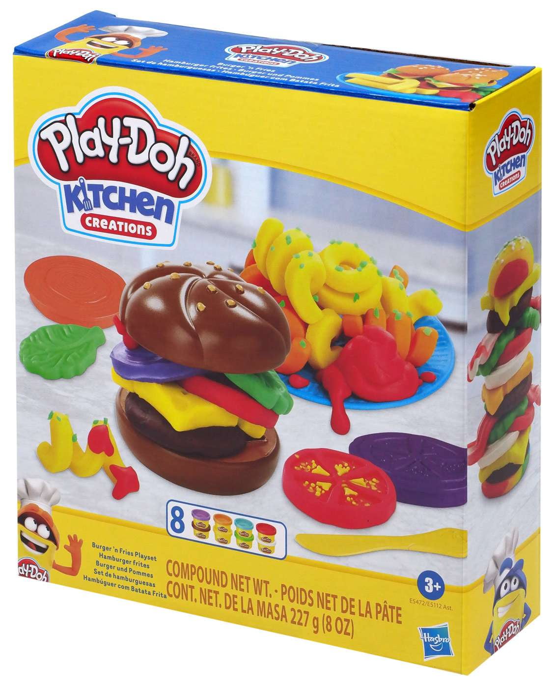 PlayDoh Kitchen Creations Burger 'n Fries Playset