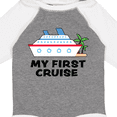 thumbnail image 4 of Inktastic My First Cruise with Cruise Ship and Palm Trees Boys or Girls Long Sleeve Baby Bodysuit, 4 of 5