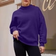 thumbnail image 5 of Uootdi Women Fall Clothes Womens Oversized Turtleneck Long Sleeve Solid Color Sweatshirts Pullover Hoodies Tops Trendy, 5 of 10