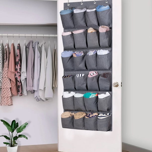 Organisateur Chaussures Suspendu 16 Poches – Porte-Chaussures Au-dessus De La Porte, Gain De Place Malin Et Solide