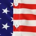 thumbnail image 6 of Herrnalise Toddler Baby American Flag Shorts Set Boy Cotton Linen Short Sleeve Button Down T-Shirt Tops and Shorts Summer 4th of July Outfit Clothes 1-5T, 6 of 9