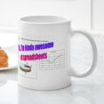 thumbnail image 3 of CafePress - Excel Geek Mug - 11 oz Ceramic Mug - Novelty Coffee Tea Cup, 3 of 4