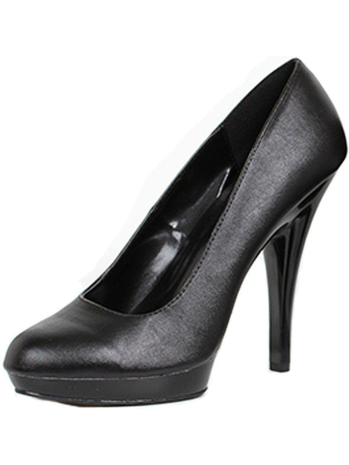 Black wide width pumps Clearance