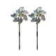 thumbnail image 1 of Molinillos de viento reflectantes con inserción de tarjetas Molinillos de viento extra brillantes para decoración de jardín Molinillos de viento para niños Espanta pájaros del jardín, patio, granja, 1 of 6