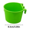 thumbnail image 2 of 8 Ounce Hanging Wire Cage Cup Feeder and Waterer Bowl for Poultry Chicken Rabbit Bird Drinker Tray Coop, 2 of 4