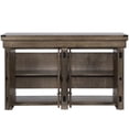 thumbnail image 3 of Bowery Hill 55 Gallon 4 Door Aquarium Stand in Rustic Gray, 3 of 9