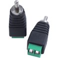 thumbnail image 4 of 7 piezas 7 x CCTV UTP audio RCA macho a conector AV Tornillo Conector de terminal para video verde negro, 4 of 5