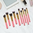 thumbnail image 5 of 10-Piece Makeup Brush Set Complete Eye Face Foundation Cosmetics Application Kit 10PCS, 5 of 5