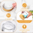 thumbnail image 3 of Frascos de vidrio Layhit, 64 unidades, transparentes, 60 ml, con tapas y etiquetas, 2 oz, 3 of 6