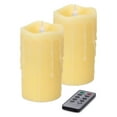 thumbnail image 2 of Simplux LED Dripping Candle w/ Moving Flame (Set of 2) 3"Dx5.5"H, 2 of 2