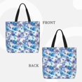 thumbnail image 2 of Balery Icy Blue Snowflakes Bolsa de Mano para Mujeres con Cremallera, Bolsa de Gimnasio con Compartimentos, Bolsa para Laptop, Bolsa para Trabajo, 2 of 7