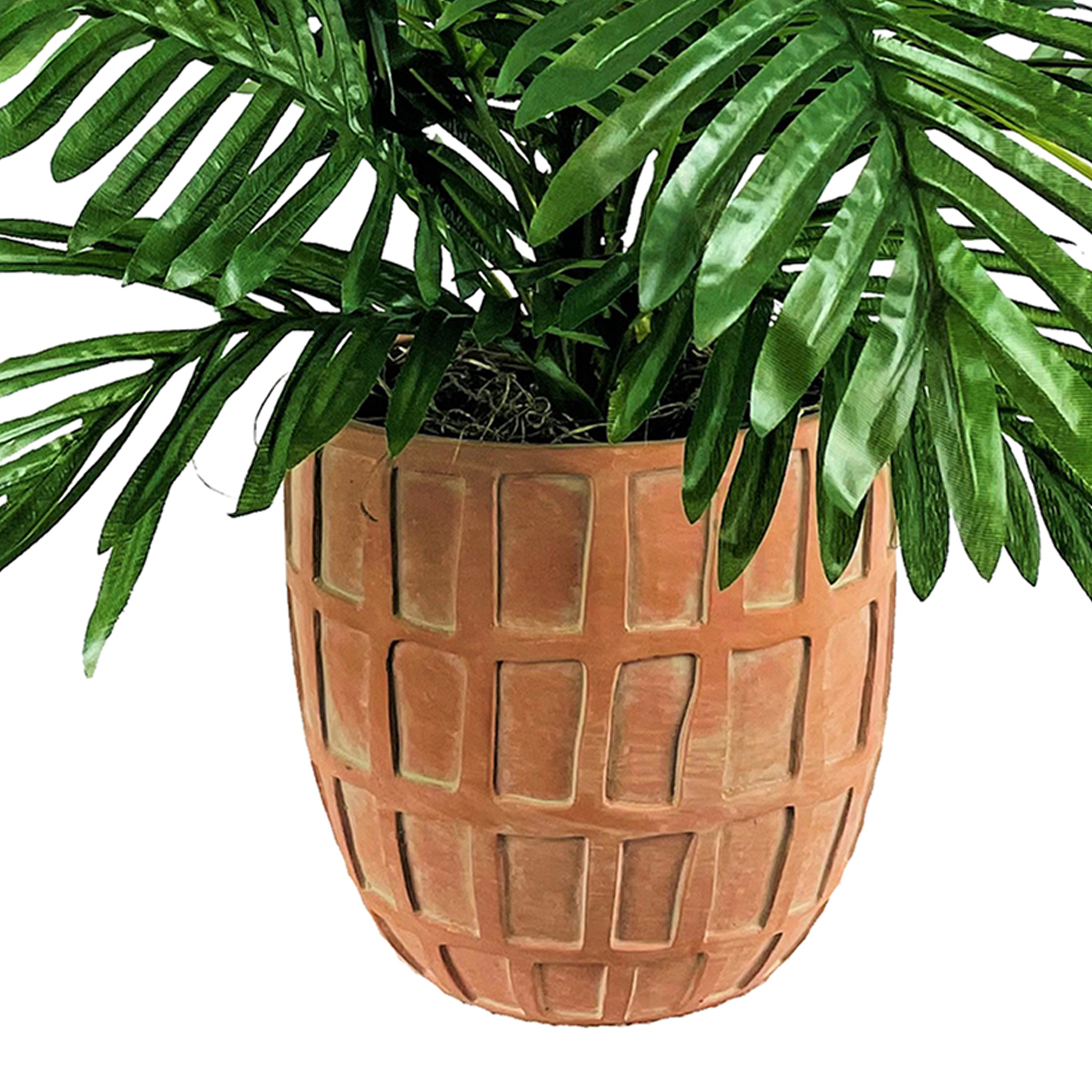 LCG Florals Artificial Plant, Phoenix Palm Plant, 2.67 ft, Terra Cotta Planter