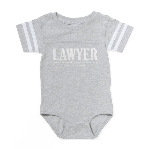 CafePress - Funnylawyerblack1 - Cute Infant Baby Football Bodysuit