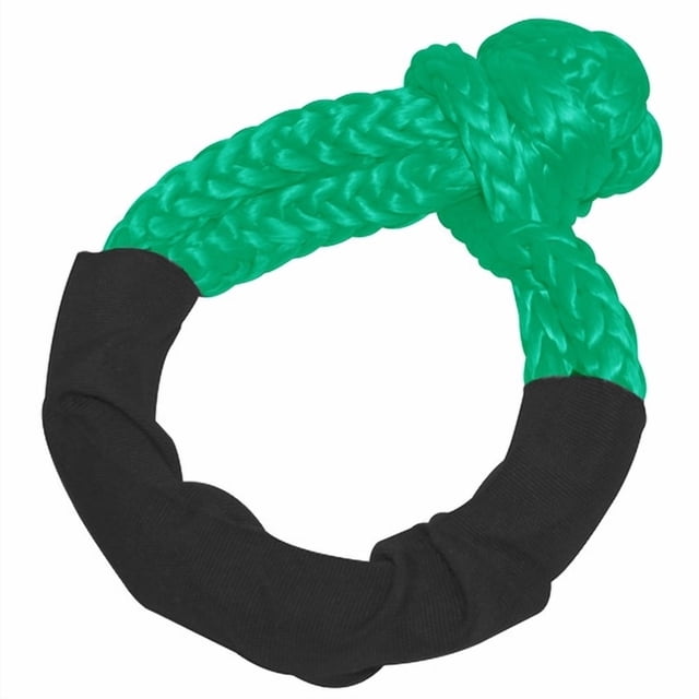 Bulldog Whes Shackle Rope 20379 2 Inch Diameter Rope; 13 Inch Diameter Loop; 125000 Pound Breaking Strength; With Sleeve; Dark Green; High Modulus Polyethylene