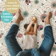 thumbnail image 2 of JumpOff Jo - Large Waterproof Foam Padded Play Mat for Babies, Foldable, Unisex, 70 in. x 59 in. - Daisy and Dandelion, 2 of 9