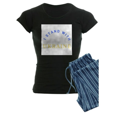 

CafePress - Solidarity With UKRAINE Pajamas - Women s Dark Pajamas