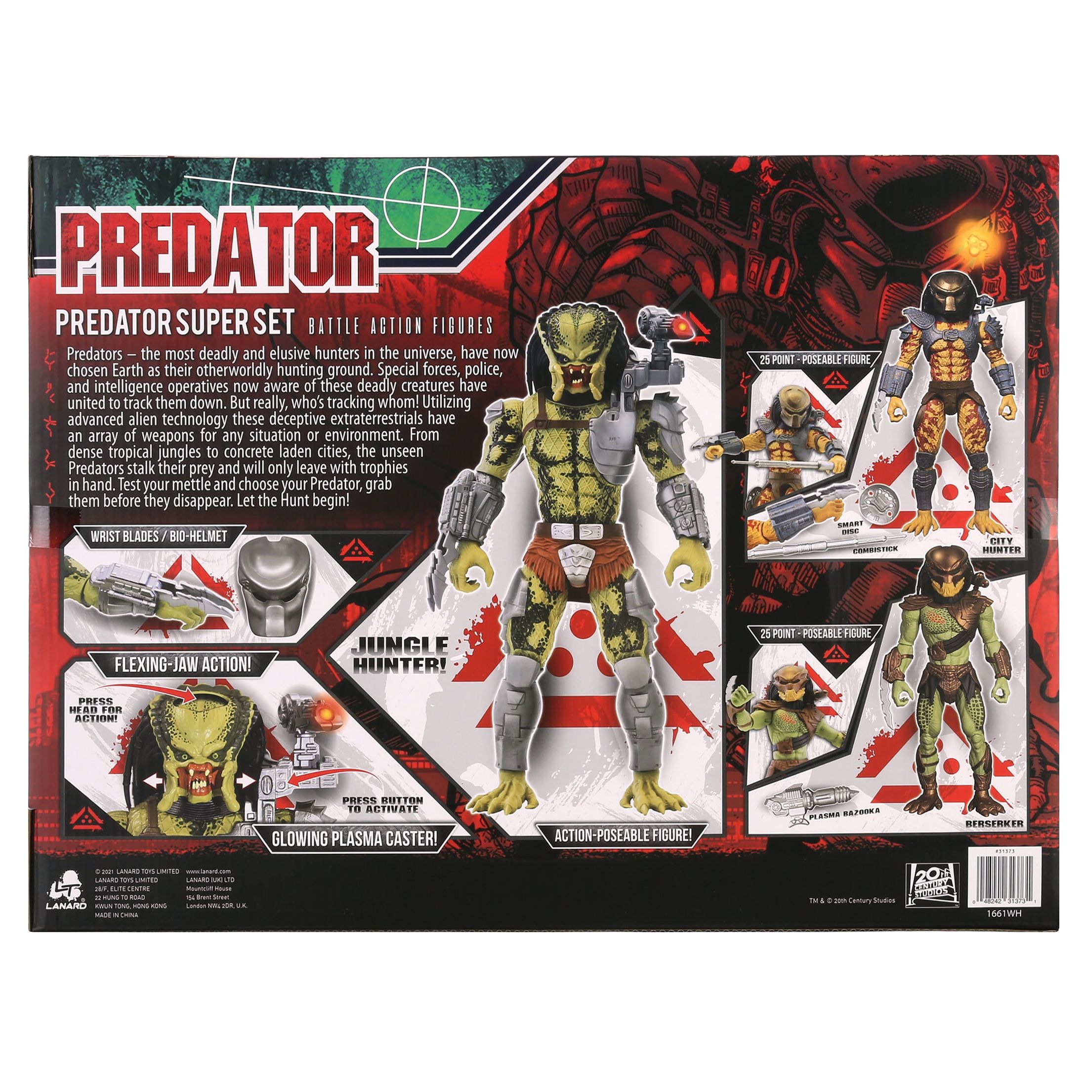 Predator Action Figure Super Set - 12" Jungle Hunter, 7" City Hunter, 7" Berserker - image 5 of 7