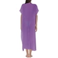 thumbnail image 5 of Luxalzxs Bikini Cover Up Dress for Women Sexy V-Neck Flowy Crochet Floral Patchwork Bathing Suit Cover Ups Long Dress Beach Kaftan Coverups, 5 of 5