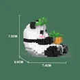 thumbnail image 5 of Lindo Panda chino conjuntos de bloques de construcción DIY juguetes educativos de montaje ladrillos Mini animales modelo MOC niños regalo de cumpleaños de Navidad, 5 of 5