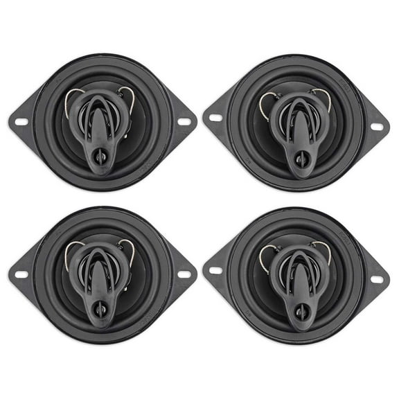 (4) Rockville RV35.3A 3.5" 3-Way Car Speakers 400 Watts/120 Watts RMS CEA Rated