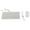 White, variant on Riousery Ultra Thin USB Wired Keyboard and Optical Mouse Combo Set for PC Laptop Desktop Mac computer, Featuring Reliable Connection, Durable Cable Cord, and Ergonomic Compact Design, Black