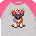 thumbnail image 4 of Inktastic Hawaiian Pug Boys or Girls Toddler T-Shirt, 4 of 5