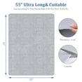 thumbnail image 3 of GPED Tapete de Silla de Oficina para Piso de Madera, Tapete de Silla de Escritorio de 55"x35", Protector de Piso Antideslizante, Tapete de Oficina de Pelo Bajo para Oficina, Hogar, 3 of 8
