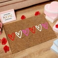 thumbnail image 3 of Valentines Day Door Mat, Valentine Door Mat Outdoor - Loetky Valentine's Day Natural Coir Doormat Red Love Heart Welcome Floor Mat Non-Slip Entrance Door Rugs for Indoor Outdoor Home Bathroom Decor, 3 of 3