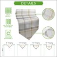 thumbnail image 5 of Yellow Brown Check Table Runner Linen Burlap Table Runner 72 Inches Long Farmhouse Line Buffalo Plaid Dresser Scarves for Kitchen Island Coffee Dining Room Party Wedding Banquet Holiday Decor 13"x72", 5 of 8