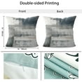 thumbnail image 4 of Black White Abstract Pillow Covers Set of 2 Gray Throw Pillow Cover Soft Elegant Decorative Modern Accent Couch Cushion Cover for Bed Living Room Chair Waterproof Outdoor Sofa Pillow Cases 16x16 Inch, 4 of 6