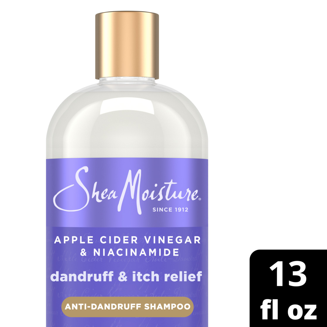 (2 pack) SheaMoisture Anti-Dandruff Shampoo Apple Cider Vinegar & Salicylic Acid, 13 fl oz