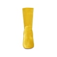 thumbnail image 2 of BLISSFUL STEP Women's Boots Foldable Faux Velvet Block Heel Mid Calf Ankle Boots Yellow 7, 2 of 7