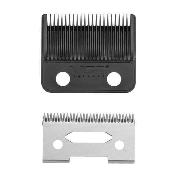 VGR 003/270/640 Clipper Blade Replacement Set, Model Clipper with DLC Deep Tooth Blade, Professional Precision Blades with 2 Pairs Screws