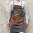 thumbnail image 3 of Decodeary Stylish Apron With Pockets Durable For Long-Lasting Lightweight And Easy Gray, 3 of 6