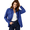 Blue, variant on CBASIHI Womens Waffle Knit Long Sleeve Shackets- Oversized Casual Fall Collared Lightweight Button Down Shirt Jacket Khaki Size S-3XL