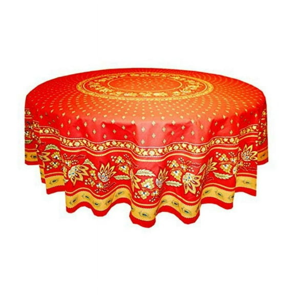 Le Cluny Lisa Red Coated Tablecloth (sizes available)