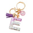 thumbnail image 3 of LYMAYTER Cute Pink Tassel Mug Accessory Initial Letter Charm Keychain - with Tassel, Heart - shaped Sequins, 3 of 7