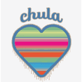 thumbnail image 2 of Chula Mexican Woven Heart Sarape Adult White Crew Neck Short Sleeve Tee-Small, 2 of 4