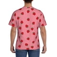 thumbnail image 3 of Qekee Strawberries Classic Fit T-Shirt Men's Shirt Men's Tight Short Sleeves for Exercise, Running, Mountaineering - Strawberries, 3 of 9