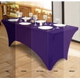 thumbnail image 4 of Mantel Ajustable Utopia Kitchen Spandex 183x76x76 cm Morado, 4 of 9
